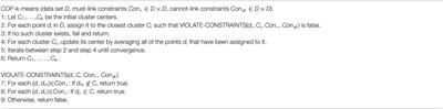 Clustering Using Boosted Constrained k-Means Algorithm